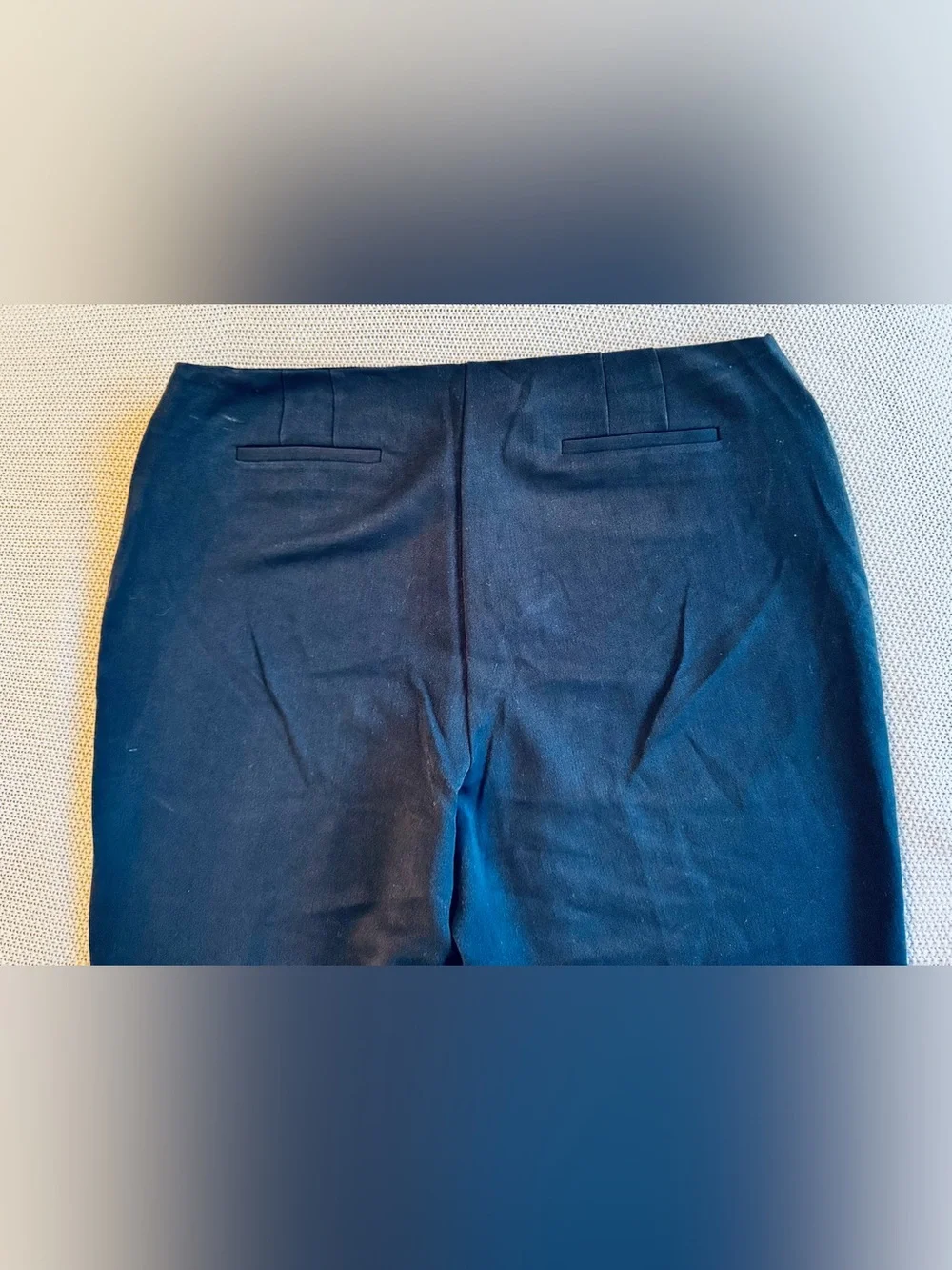 JONES NEW YORK Navy Blue Stretch Trousers Dress Pants — #164 LHP